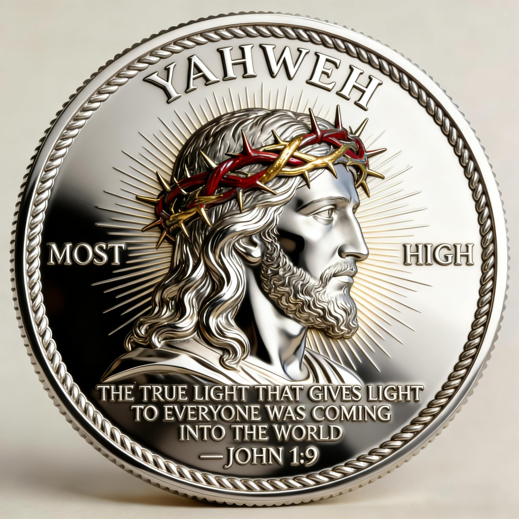 Flash Sale 60% OFF - ��Yahweh �C The Living Light�� Faith Commemorative Coin