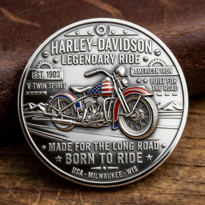 🏍Harley Davidson - 🔥Born to Ride Commemorative Coin