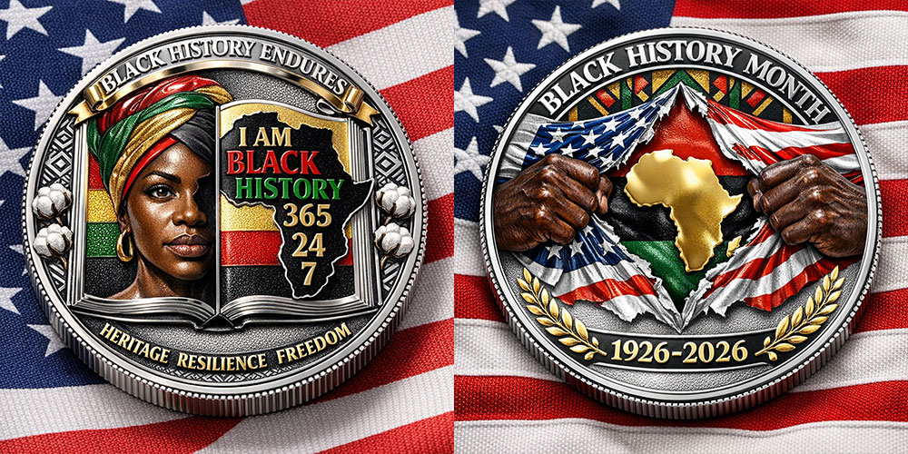 Black History Month Centennial Commemorative Coin