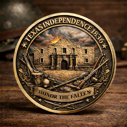 Alamo 190th Anniversary Commemorative Coin