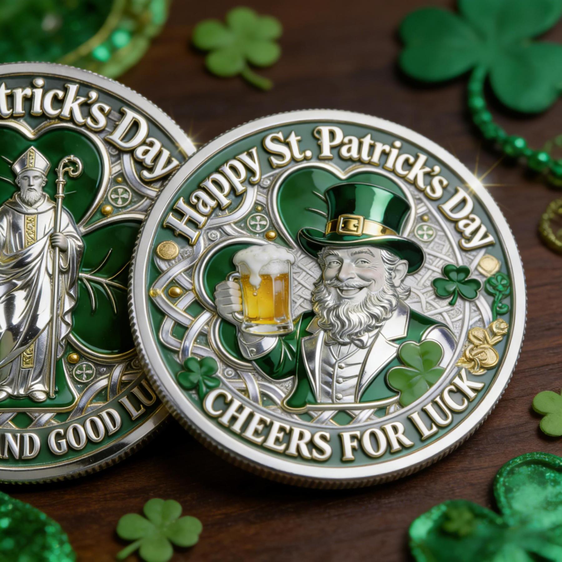 St. Patrick's Day Metal Commemorative Coin