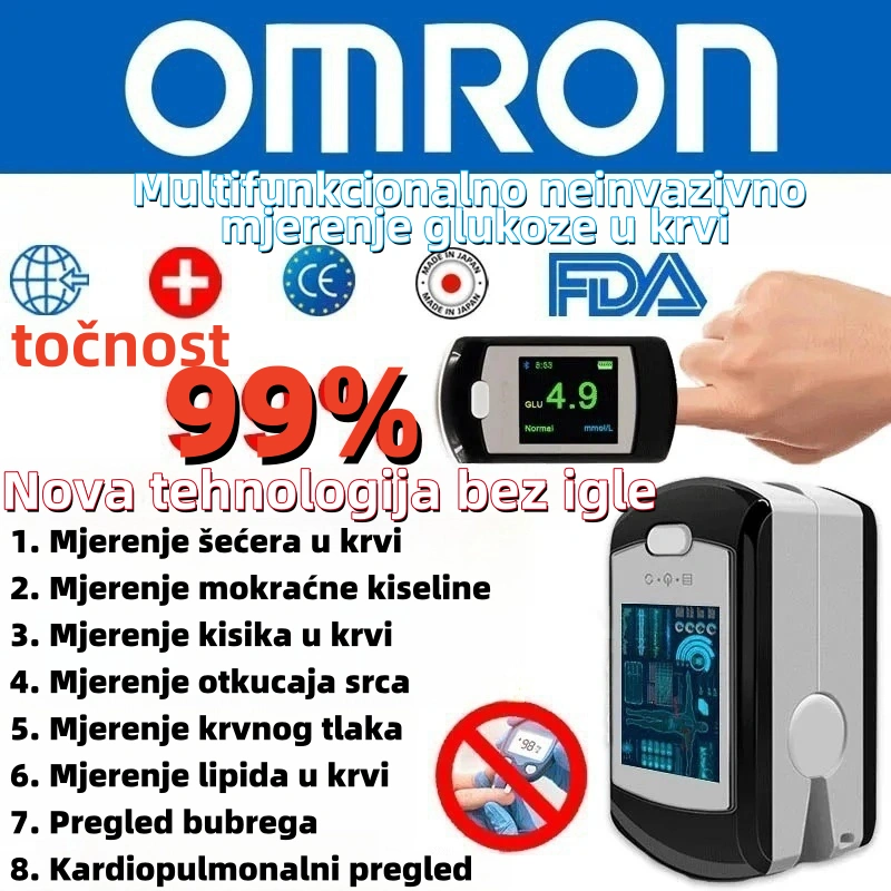 💖 Omronov neinvazivan i neboleč merilnik glukoze u krvi 💕