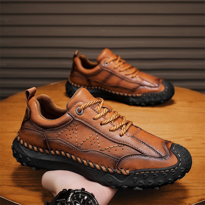 ⏰ 50% off -Men's handmade genuine leather non-slip orthopedic shoes