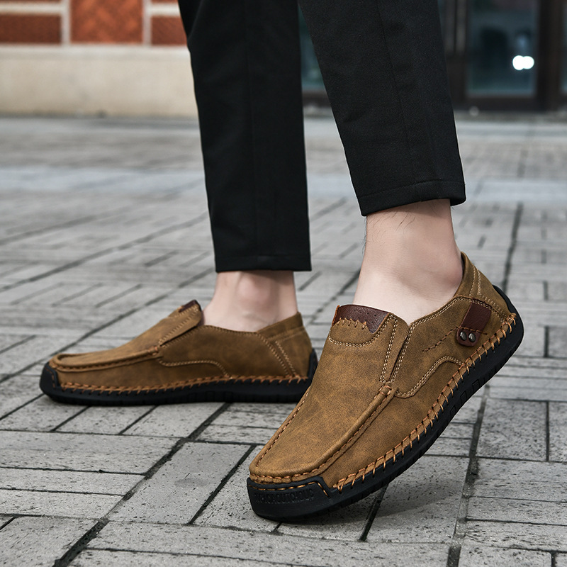 ⏰60% sleva na akci - 2025 nové pánské ortopedické bezrukávové kožené slip-on mokasíny