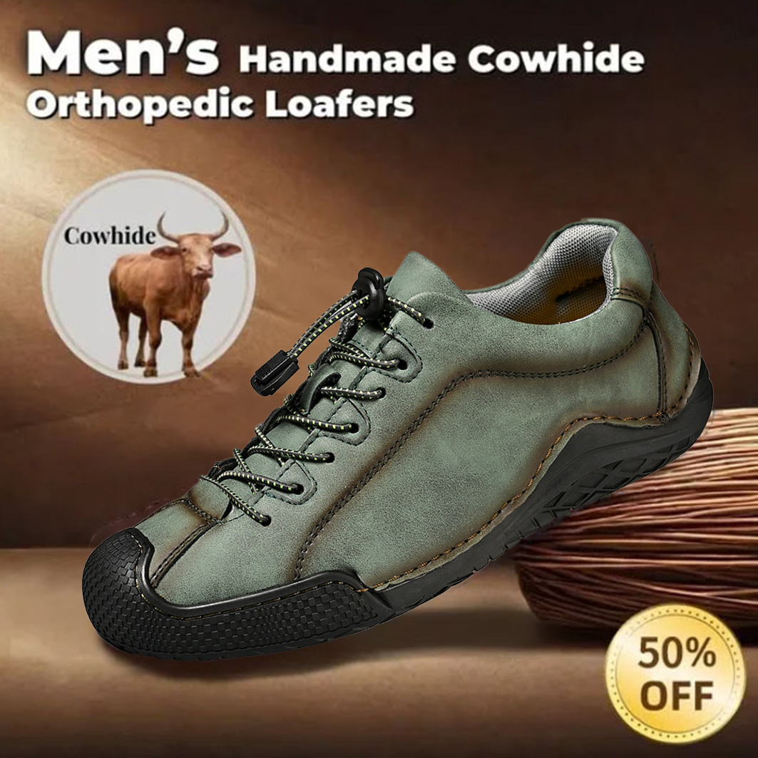 🔥Last day! 50% off!🔥 Men's comfortable, non-slip, corrective outdoor leather shoes