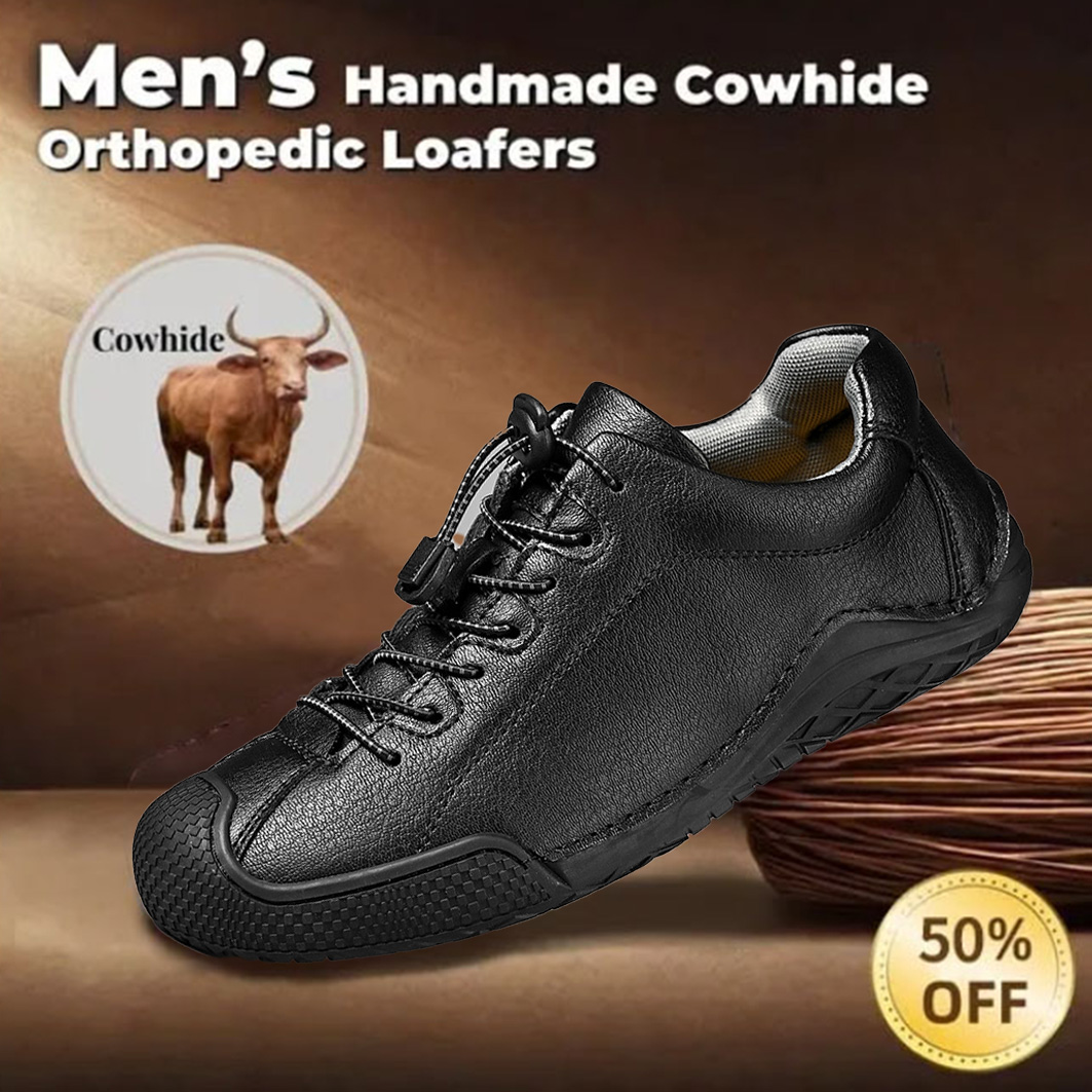 🔥Last day! 50% off!🔥 Men's comfortable, non-slip, corrective outdoor leather shoes