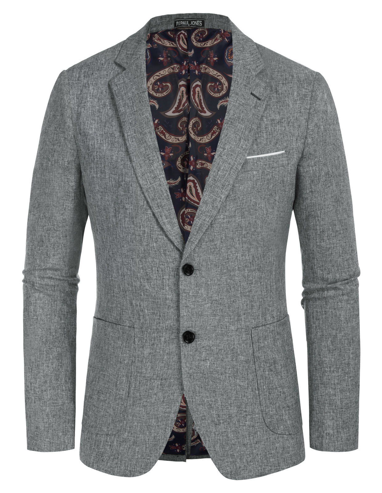 Pánské volnočasové sportovní sako blazer s dvěma knoflíky, lehké obchodní bundy