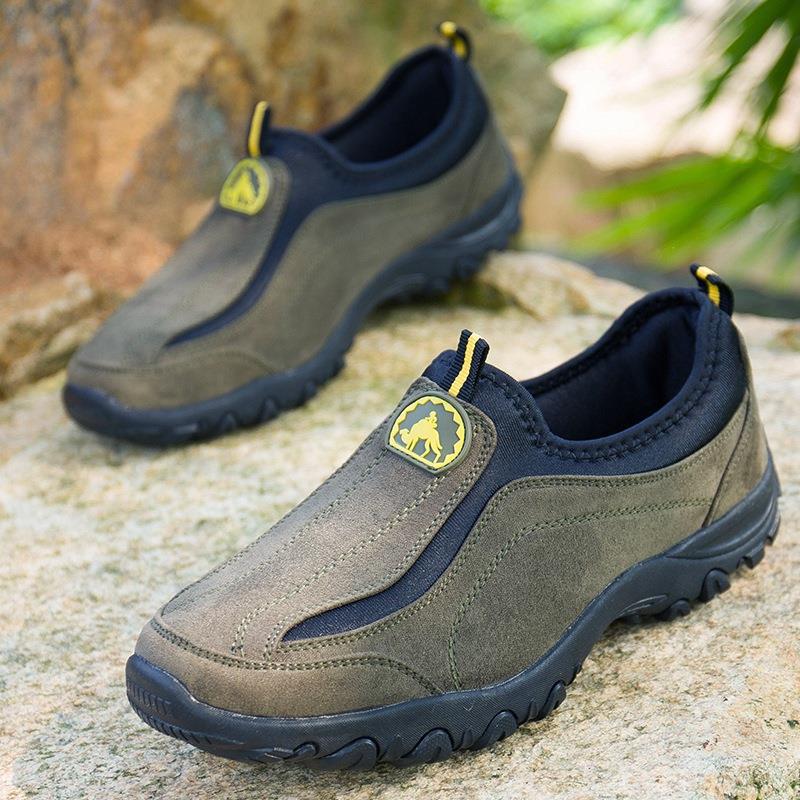 Men's Genuine Leather Comfortable Outdoor Casual Hiking Shoes