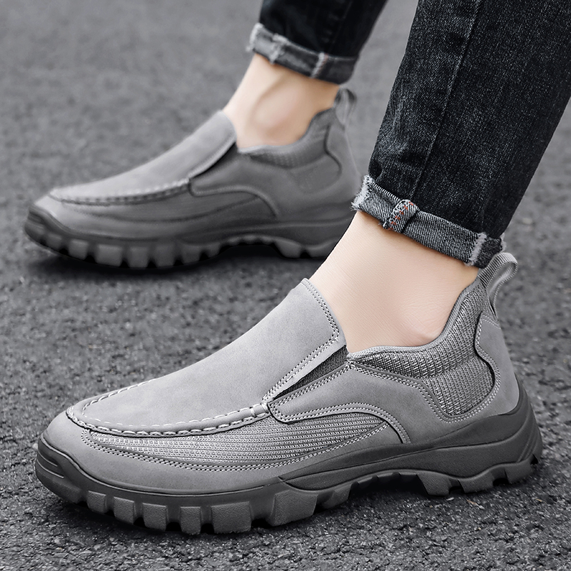 DUDLLE® Men's Comfortable Casual Shoes ,Orthopedic Arch Support Slip-On Loafers