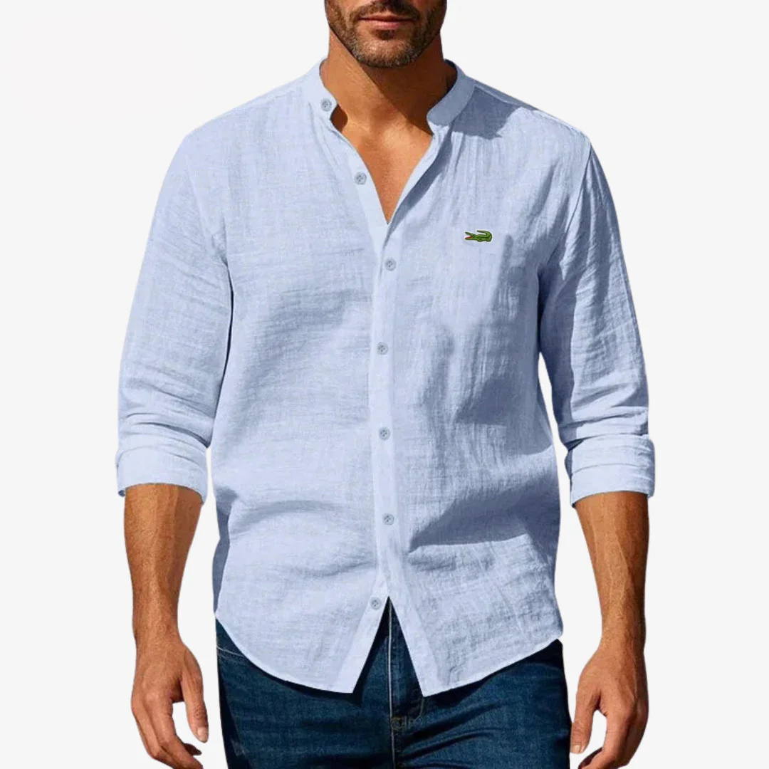 ᏞAᏟОՏᎢE – Camisa elegante con cuello rígido