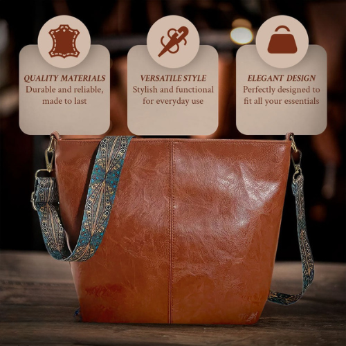 Chelsey's Vintage Charm | Leather Shoulder Bag