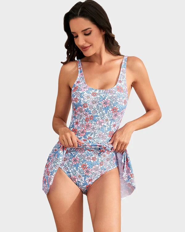 👙Poslední den výprodeje 50% SLEVA💃Dámské jednodílné plavky s kontrolou břicha a uzlem