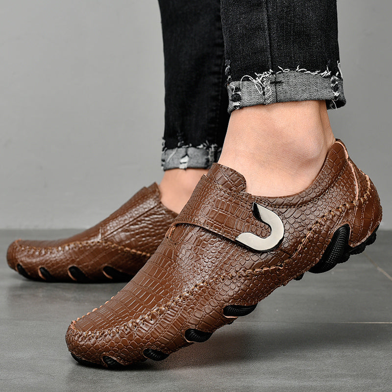 Pánské mokasíny a slip-on obuv Kariéra Nappa prodyšné neklouzavé boty