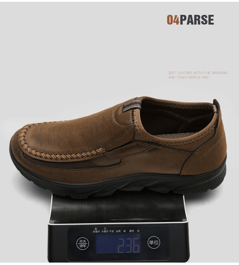 Men's casual loafers-Full-grain cowhide