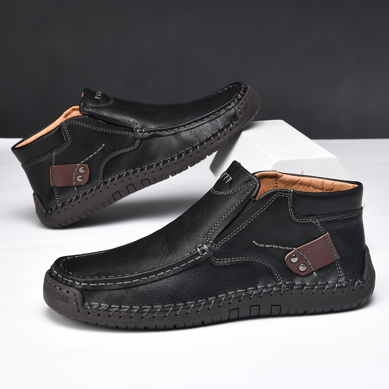 💥Last day deals 70%OFF💥Men's Casual Arch Support Non-slip Leather Slip-On Loafers