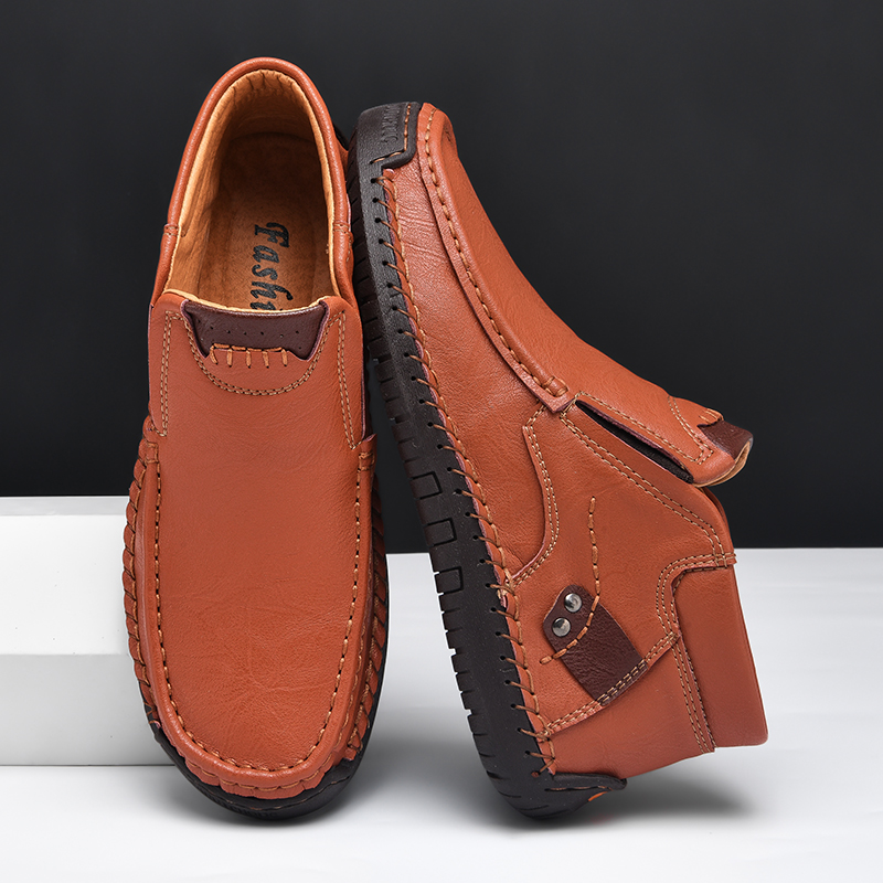 💥Last day deals 70%OFF💥Men's Casual Arch Support Non-slip Leather Slip-On Loafers