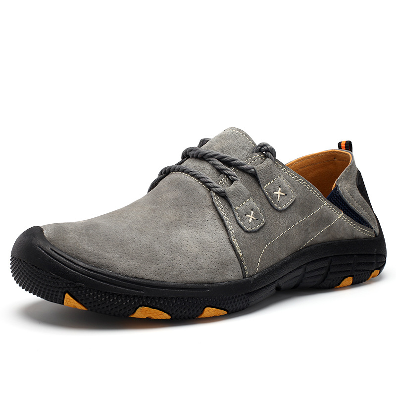 Men's Genuine Leather Outdoor Wear Resistant Non-slip Hiking Shoes