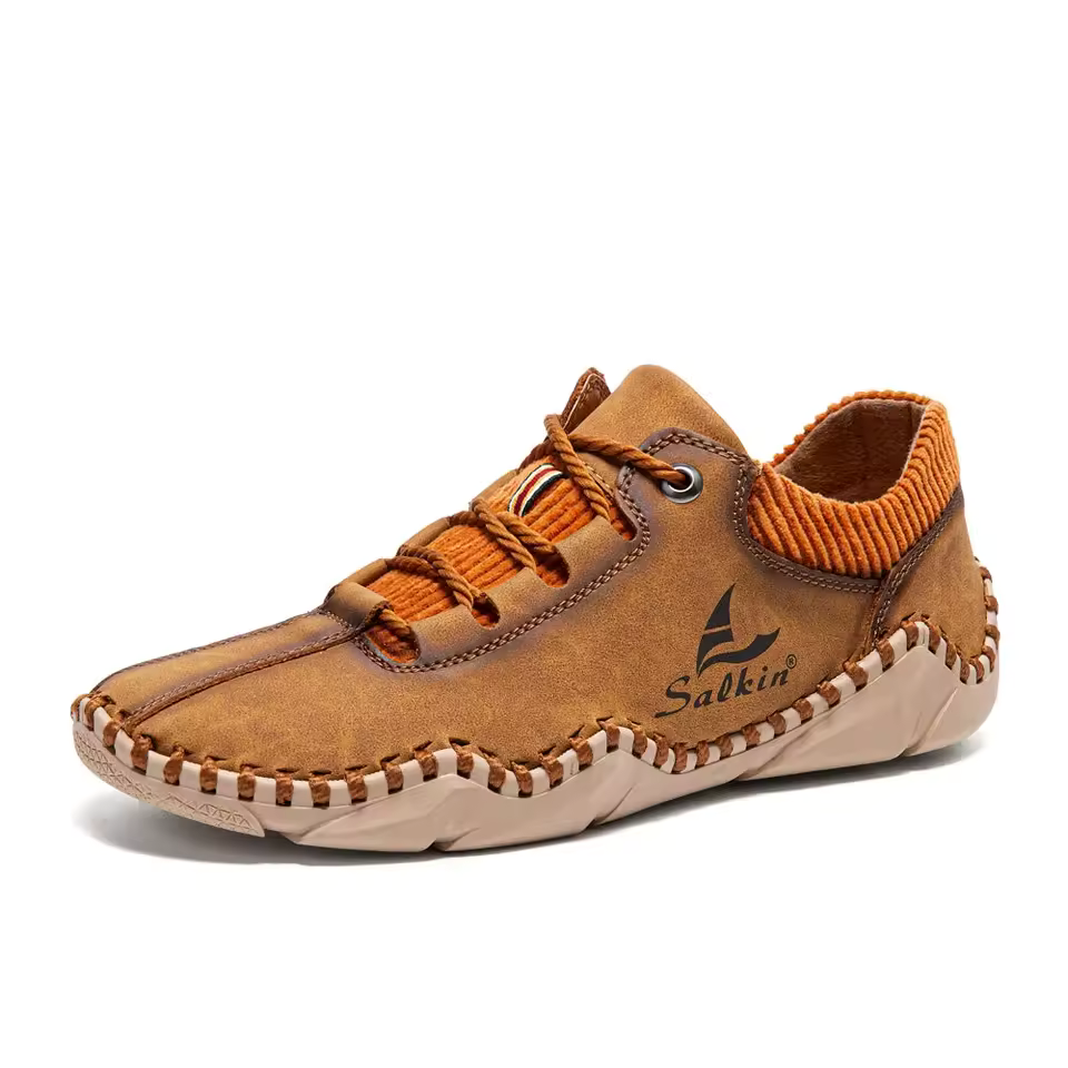 🔥On This Week Sale 70% OFF🔥Men's Handmade Leather Orthopedic Shoes - Improve Posture and Get Rid of Painless Walking & Driving