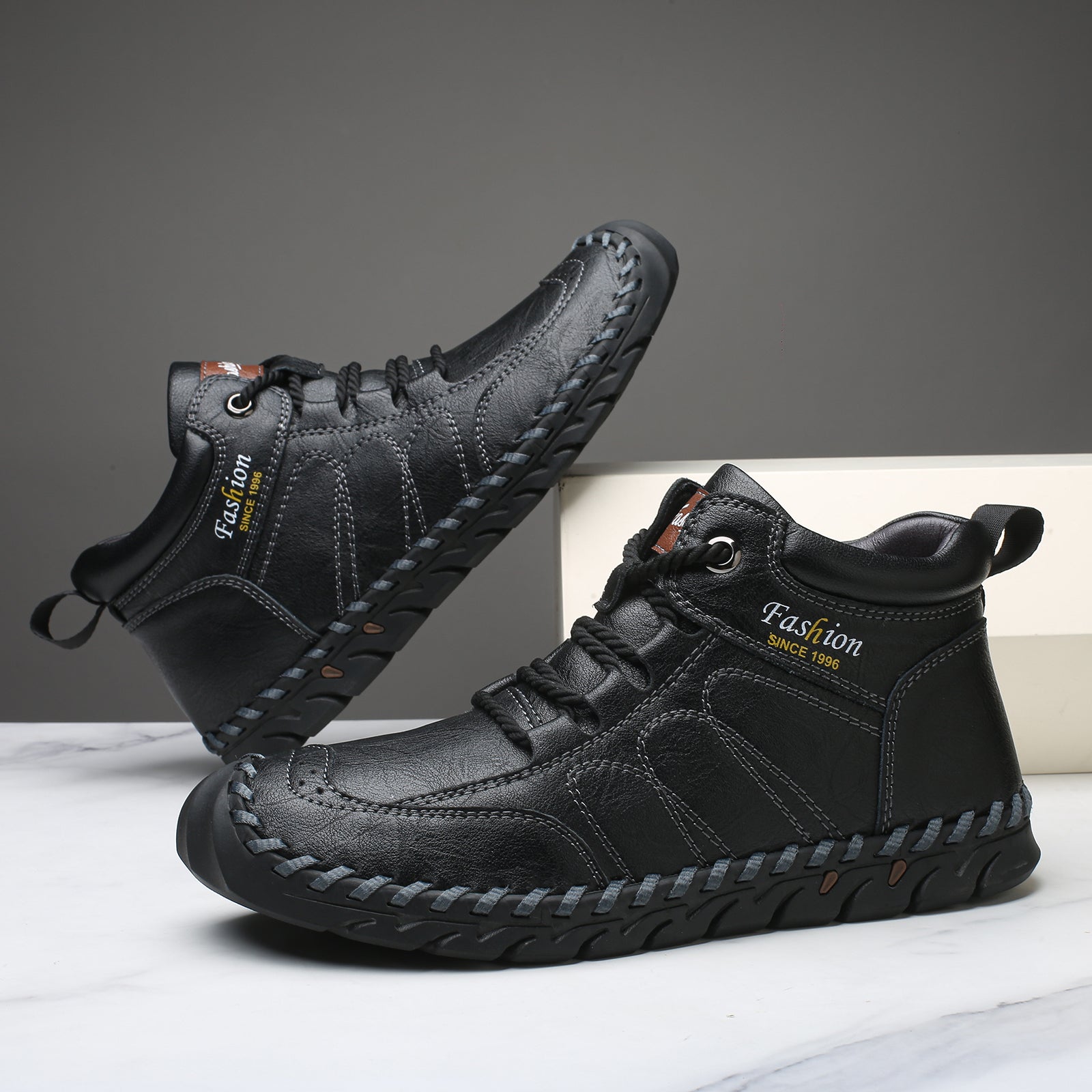 Last Day 60% OFF🔥⏱️New Arrival Promotion⏱️🔥Men's Casual Leather Good Arch Support & Non-slip Outdoor Breathable Walking Shoes
