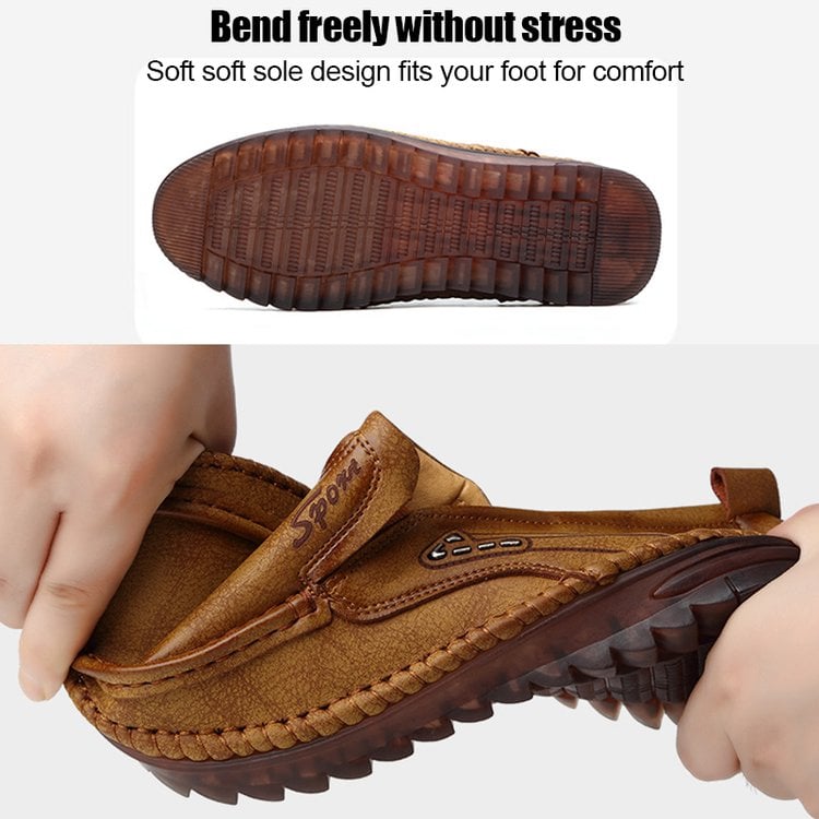 Pánské ležérní módní kožené boty