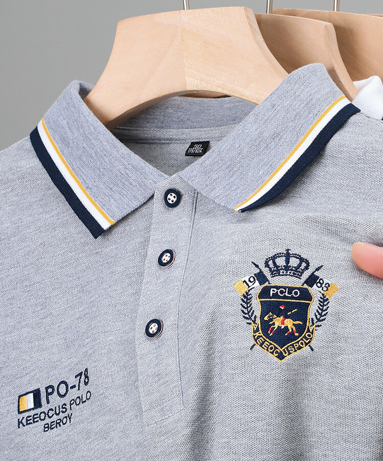 Pánské prémiové vyšívané polo tričko (cm528)