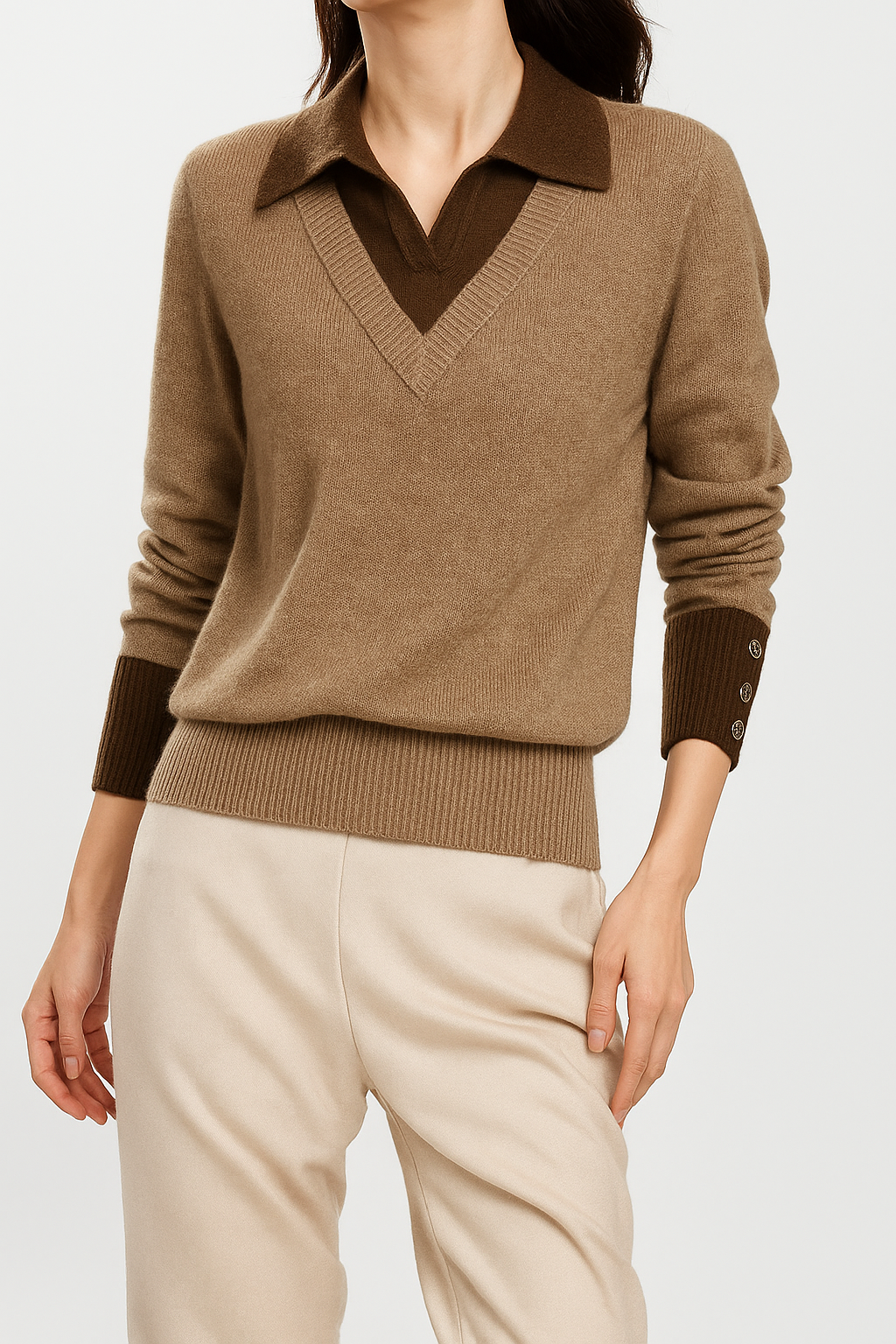 Madison Layered Knit Top