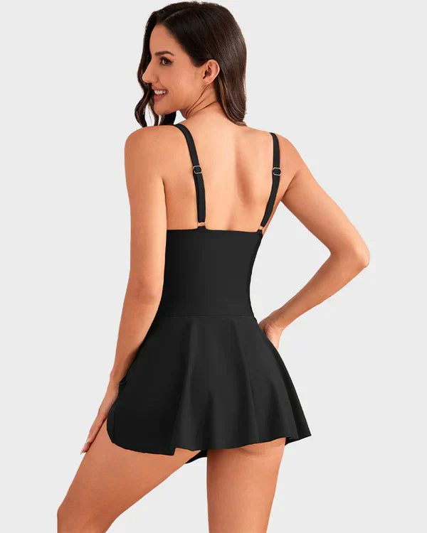 👙Poslední den výprodeje 50% SLEVA💃Dámské jednodílné plavky s kontrolou břicha a uzlem