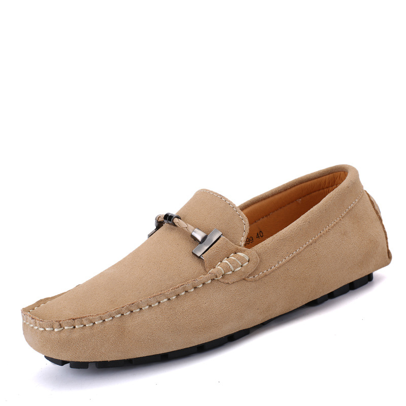 Men's Handmade Leather Comfortable Non-Slip Plus Size Casual Shoes (Wide Foot Plus Size)