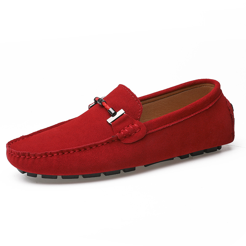 Men's Handmade Leather Comfortable Non-Slip Plus Size Casual Shoes (Wide Foot Plus Size)