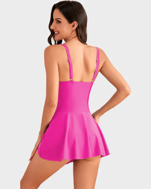 👙Poslední den výprodeje 50% SLEVA💃Dámské jednodílné plavky s kontrolou břicha a uzlem