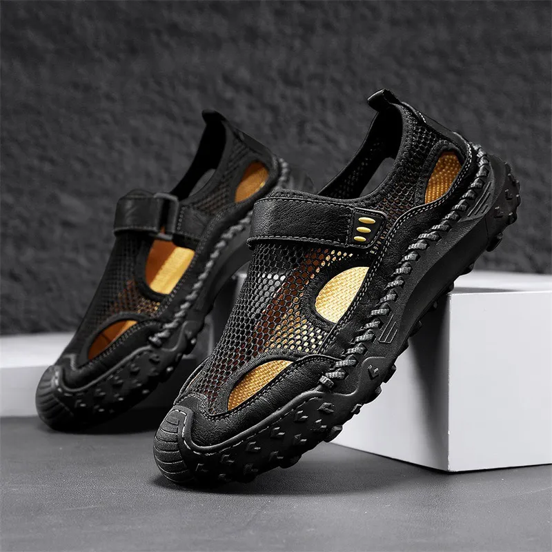 ⏰Last Day! 45% OFF 🔥Men's Verlinn Cowhide Breathable Mesh Sandals