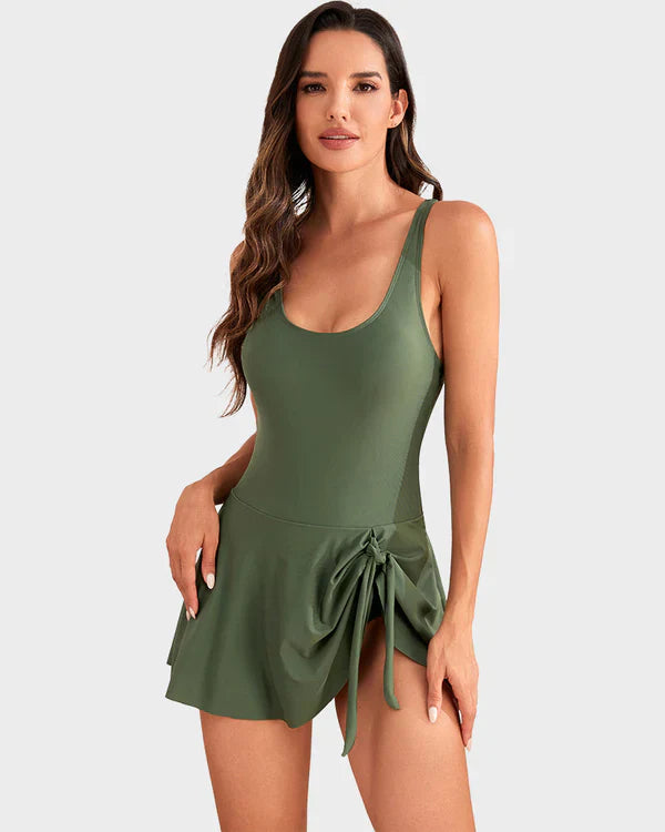 👙Poslední den výprodeje 50% SLEVA💃Dámské jednodílné plavky s kontrolou břicha a uzlem