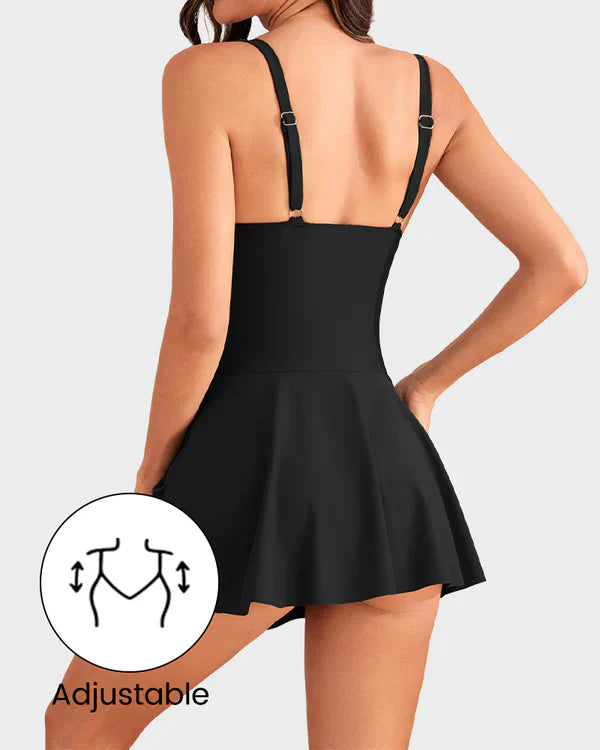 👙Poslední den výprodeje 50% SLEVA💃Dámské jednodílné plavky s kontrolou břicha a uzlem