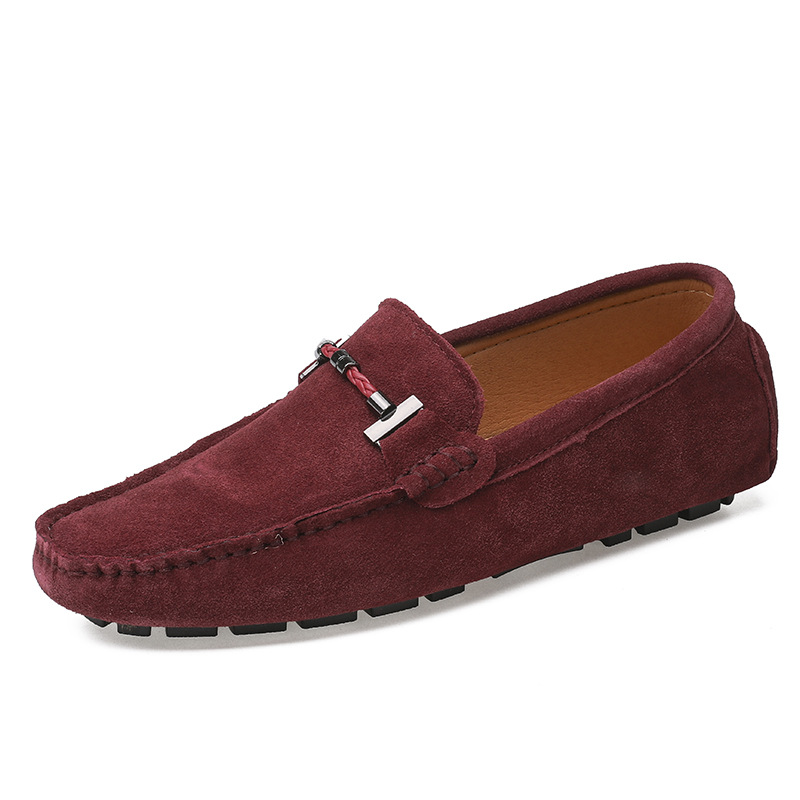 Men's Handmade Leather Comfortable Non-Slip Plus Size Casual Shoes (Wide Foot Plus Size)