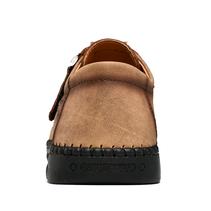 Men's Orthopedic Support Leather Shoes | "The No-Bend Shoe" | Wide Toe