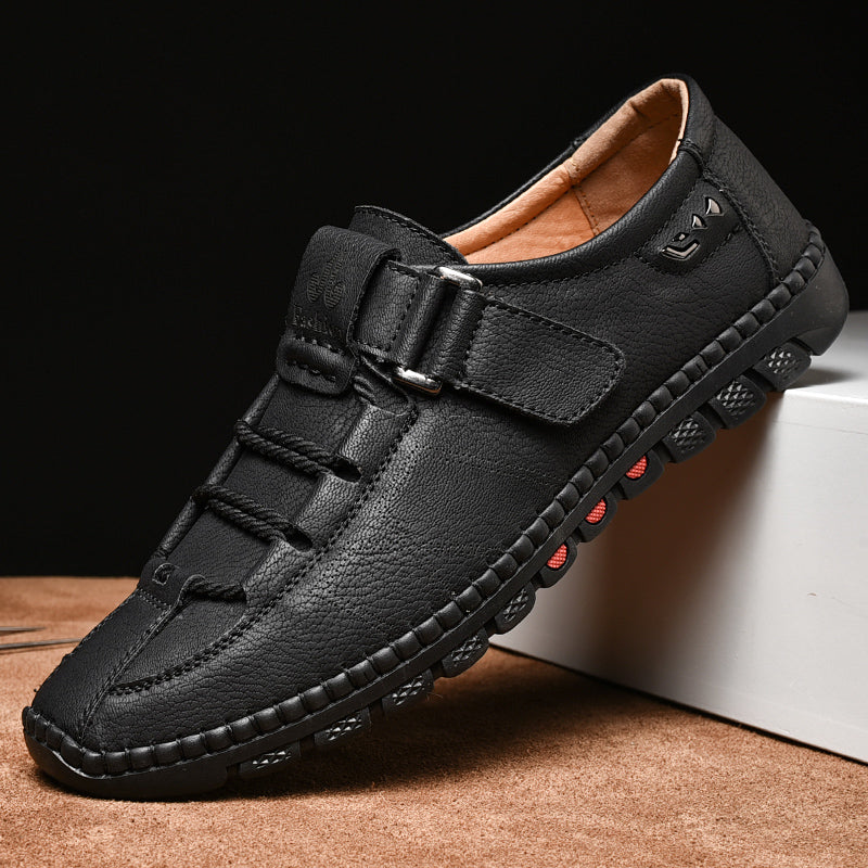 Men's Orthopedic Support Leather Shoes | "The No-Bend Shoe" | Wide Toe