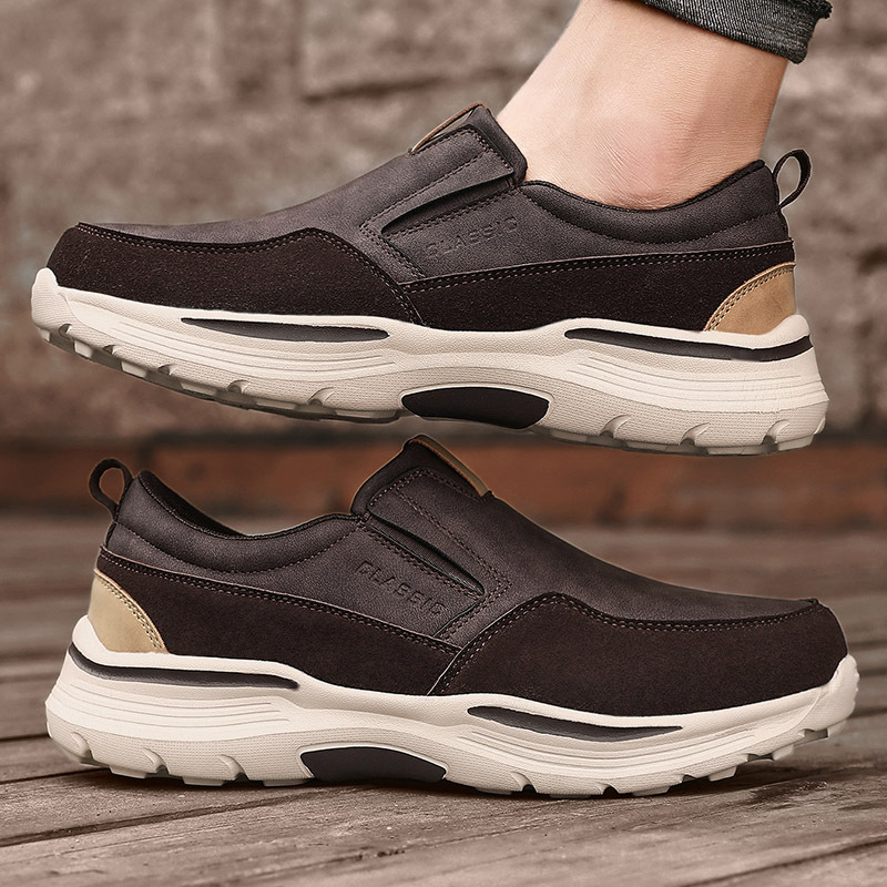 Men's Casual Comfort Slip On Platform Orthopedic Loafers