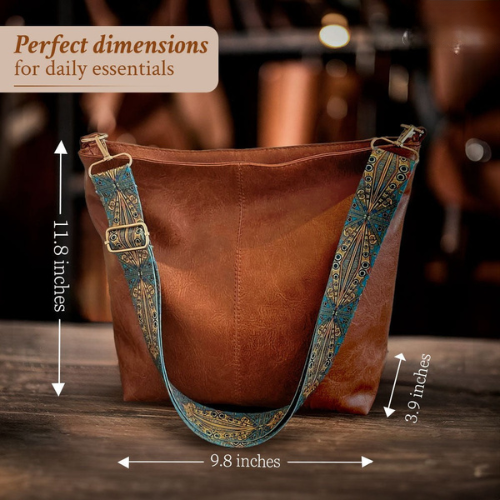 Chelsey's Vintage Charm | Leather Shoulder Bag
