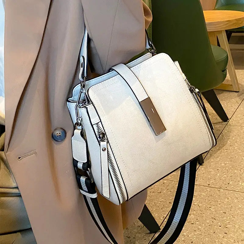 Retro Crossbody Bag with Adjustable Strap