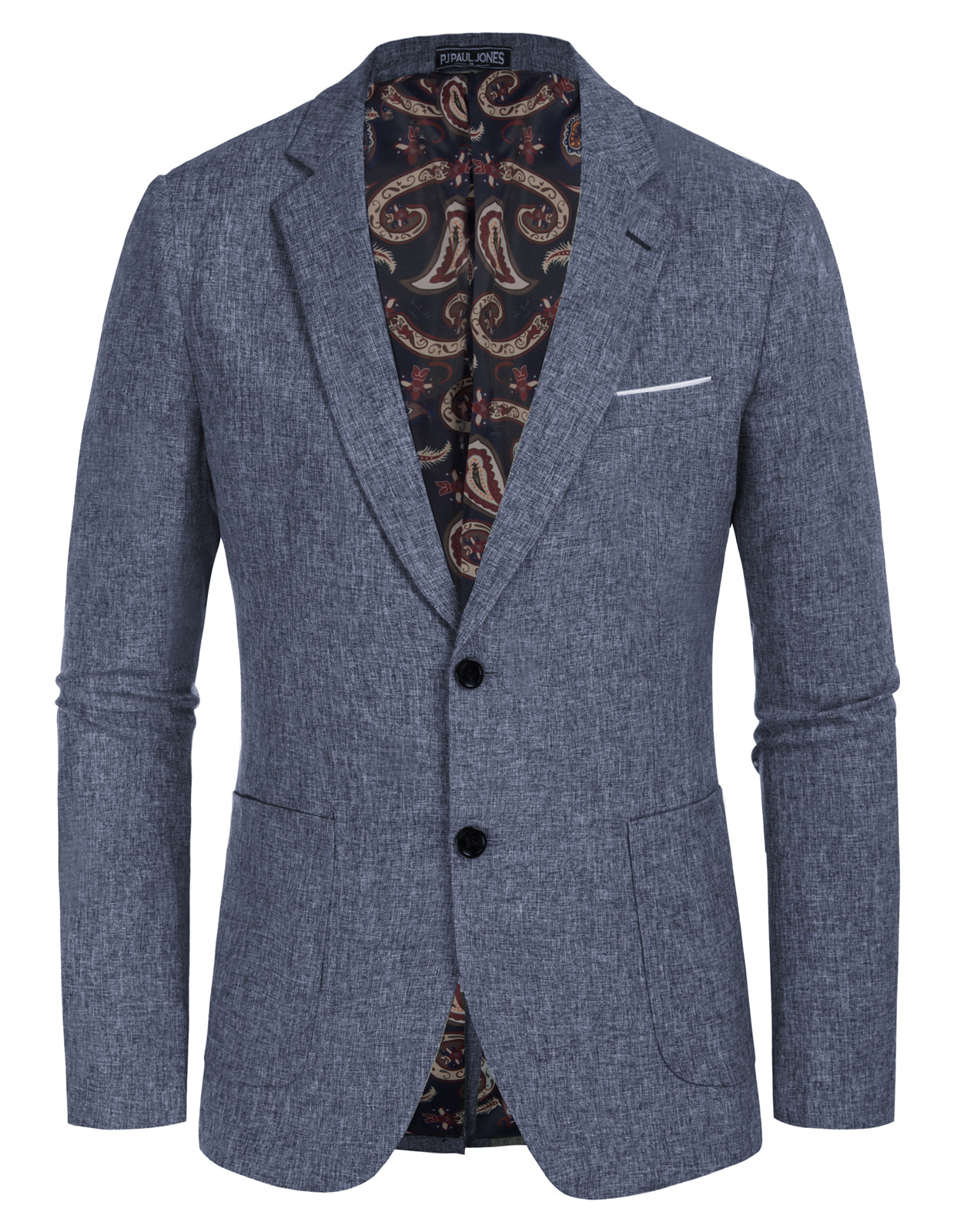 Pánské volnočasové sportovní sako blazer s dvěma knoflíky, lehké obchodní bundy