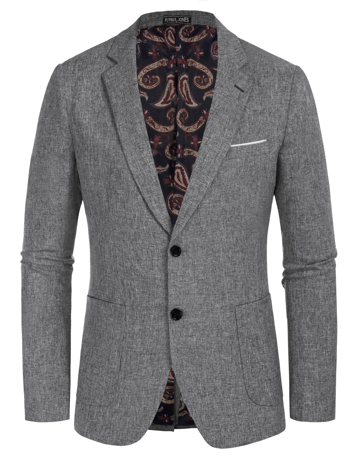 Pánské volnočasové sportovní sako blazer s dvěma knoflíky, lehké obchodní bundy