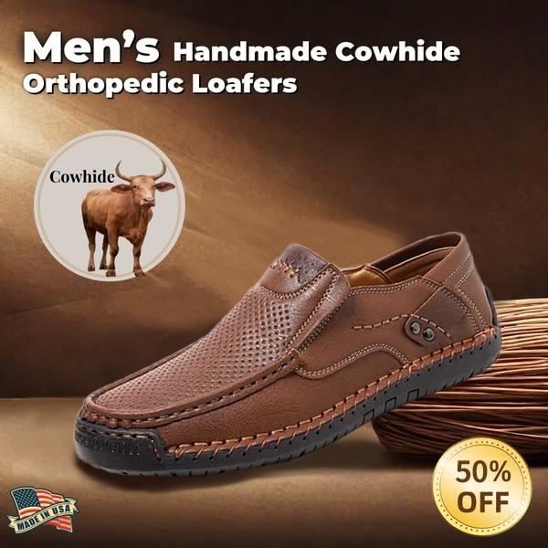 Poslední den na 50% slevu 🔥⏱️ Vánoční výprodej ⏱️🔥 Pánské slip-on kožené ručně vyráběné proplétané mokasíny