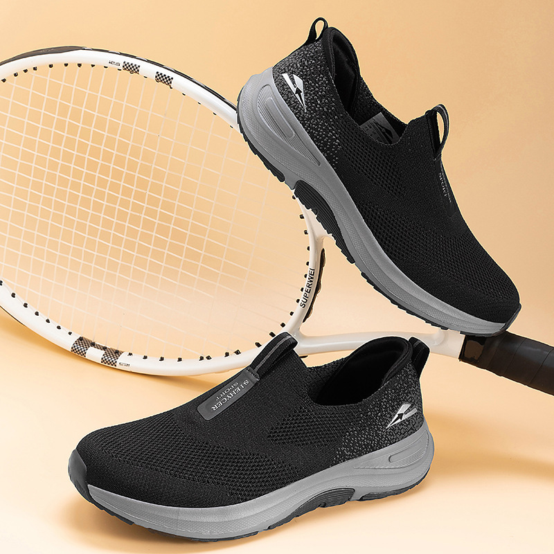 🏃👟70% OFF !!!🔥Clearance!!🔥Men's Daily Breathable Shock-Absorbing Slip-On Orthopedic Sneakers