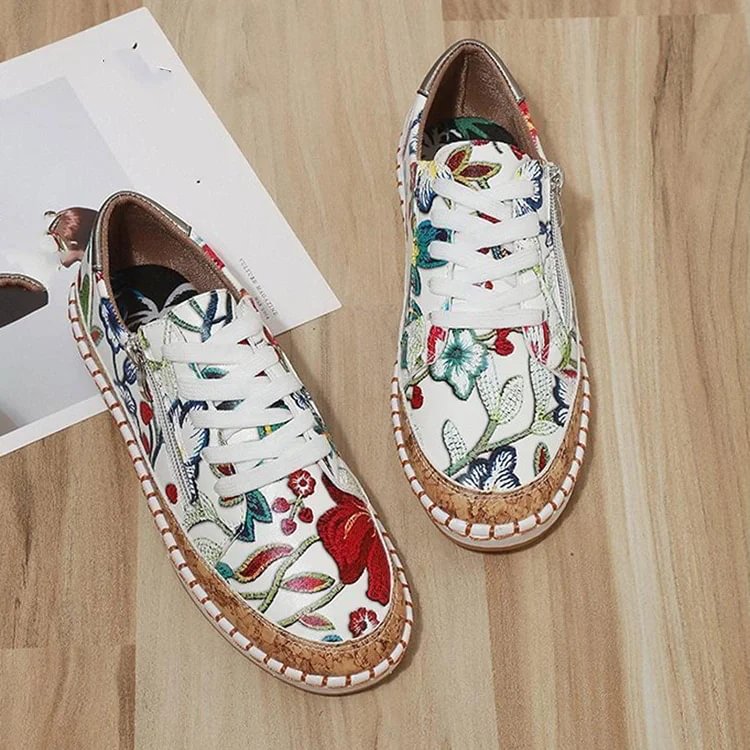 Last Day Promotion 50% OFF - Orthopedic Flower Women's Shoes