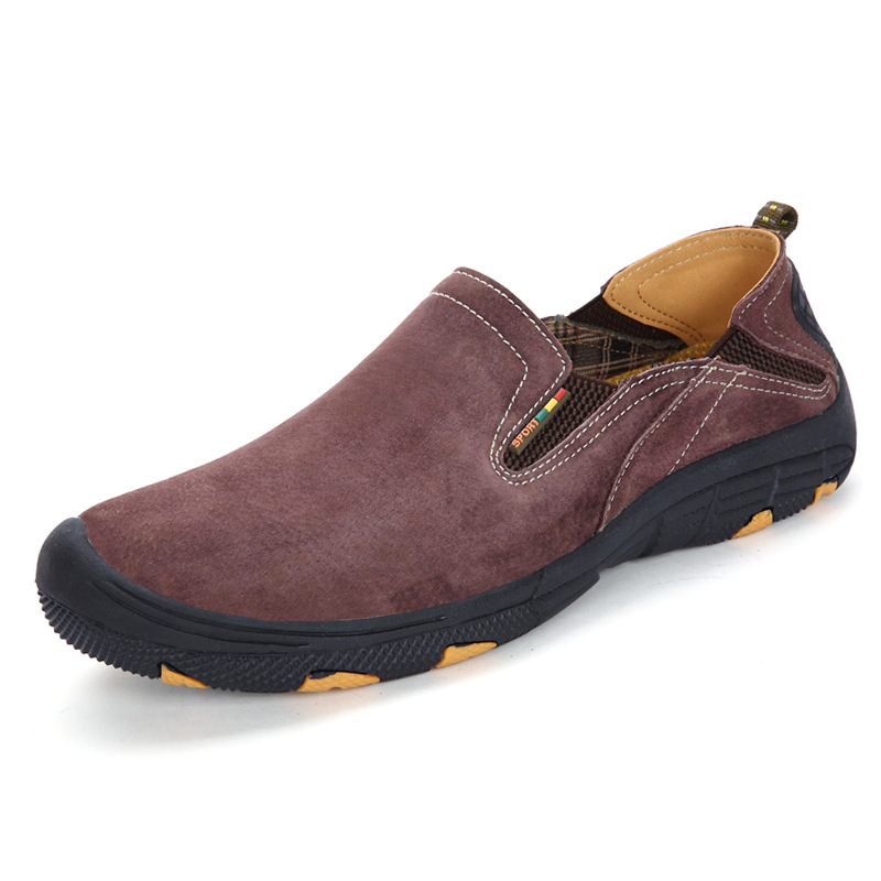 Men's Genuine Leather Outdoor Wear Resistant Non-slip Hiking Shoes