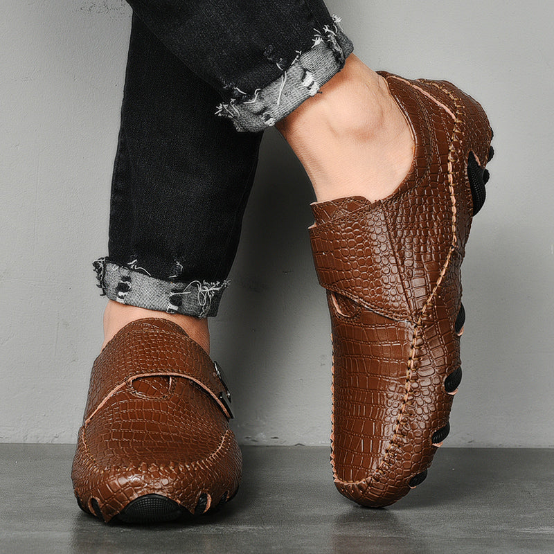 Pánské mokasíny a slip-on obuv Kariéra Nappa prodyšné neklouzavé boty