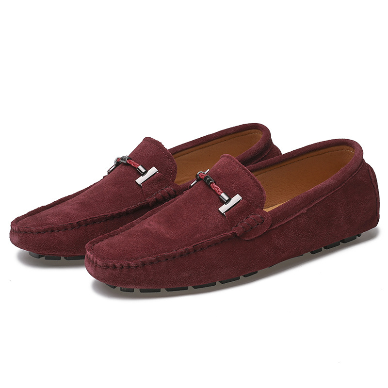 Men's Handmade Leather Comfortable Non-Slip Plus Size Casual Shoes (Wide Foot Plus Size)