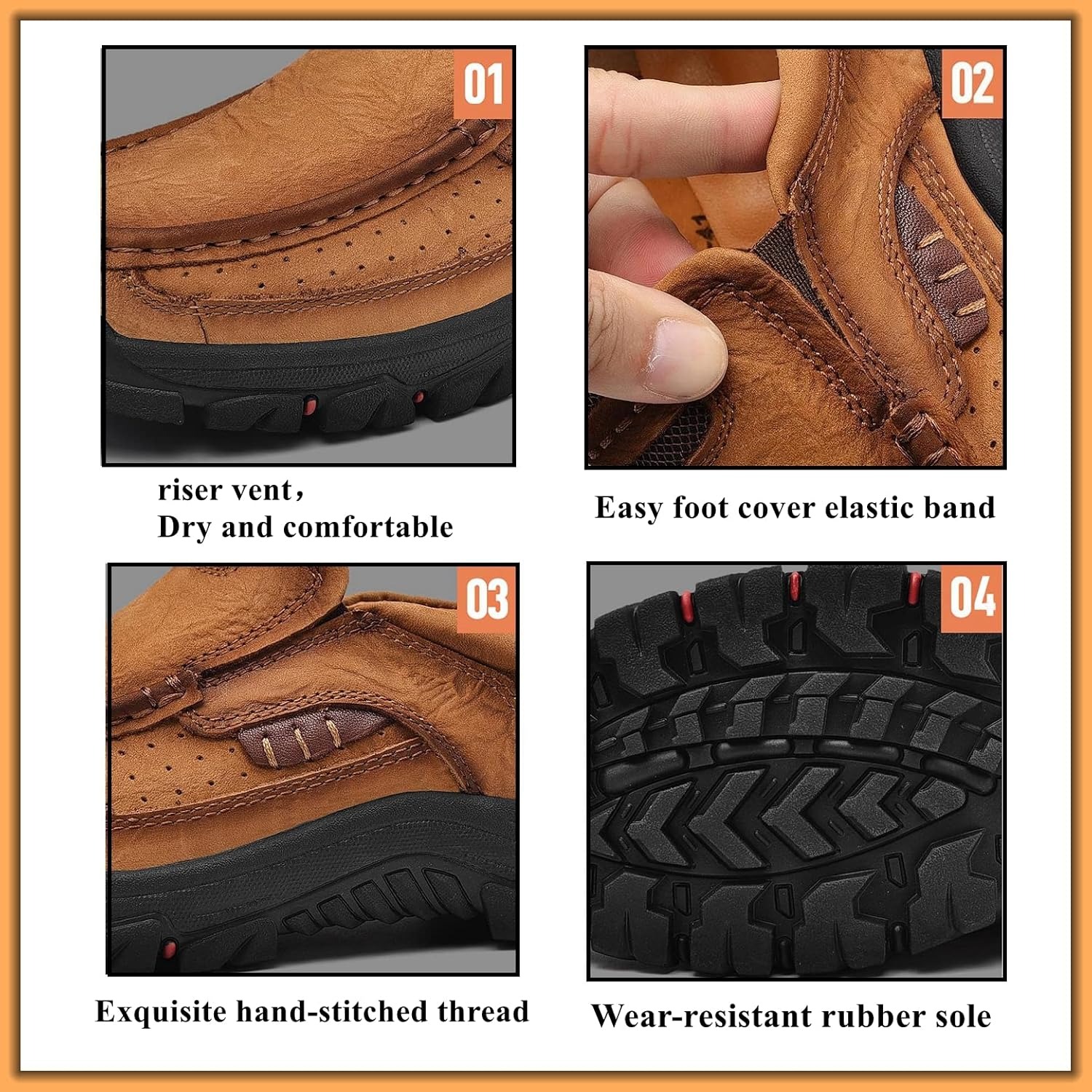 Beatyart™ Orthopedic Walking Genuine Leather Slip-On Loafers