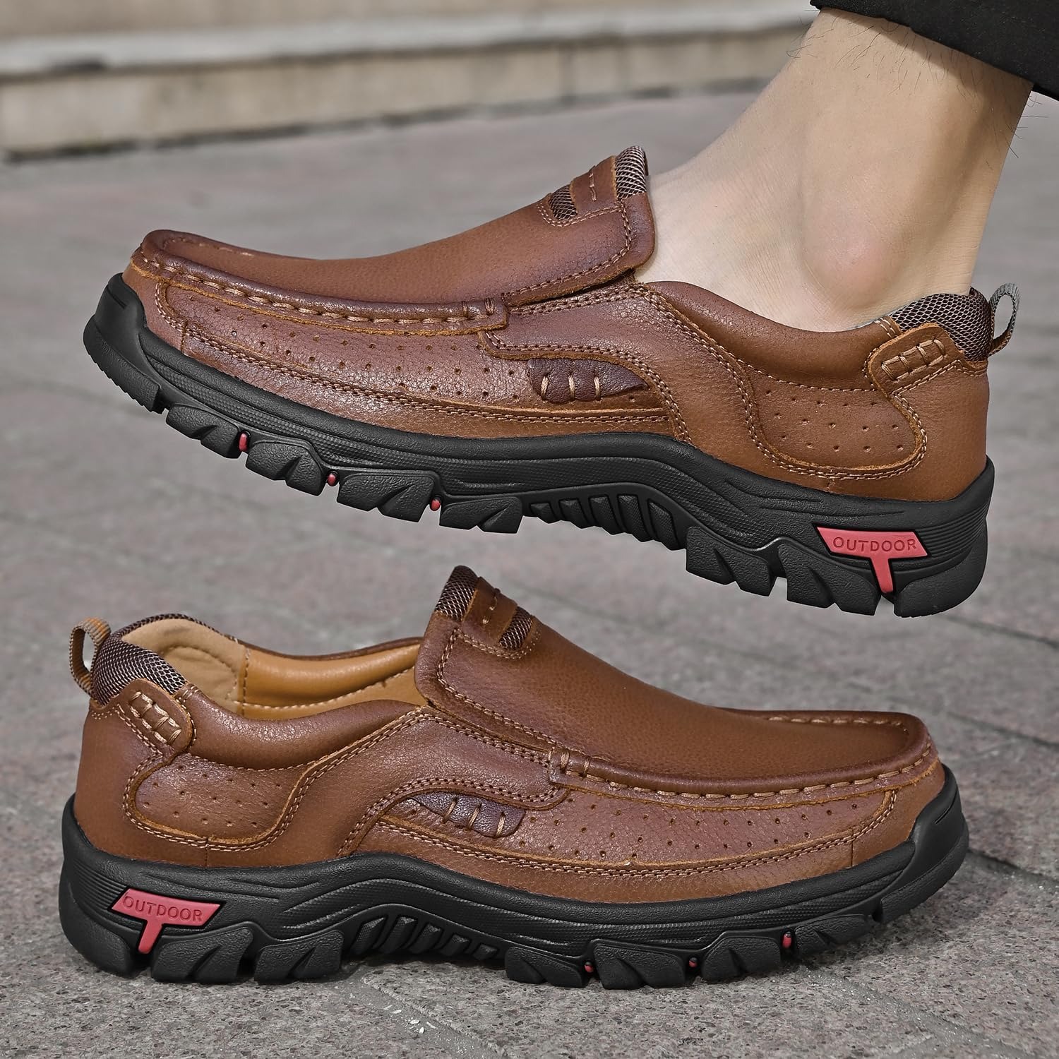 Beatyart™ Orthopedic Walking Genuine Leather Slip-On Loafers