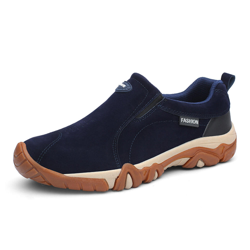 🔥Last Day Promotion 69% OFF 🎁Men's Outdoor Comfy Walking Slip-On Shoes Shoes, Comfortable Hiking Leather Sneakers